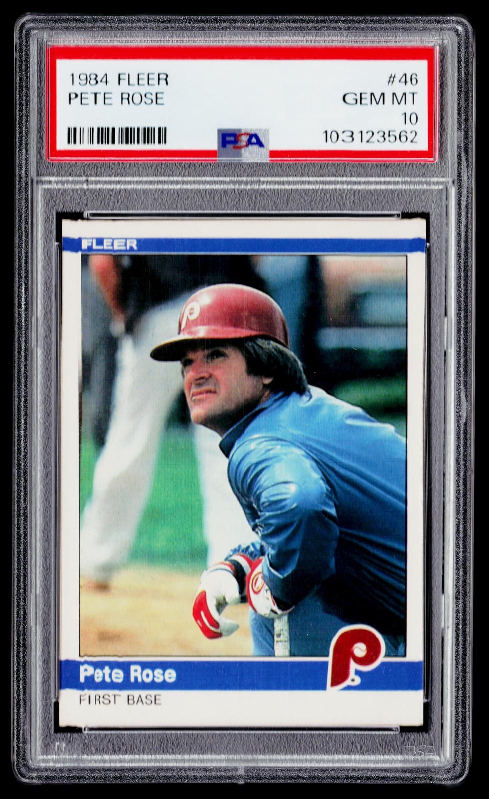 1984 Fleer #46 Pete Rose PSA 10
