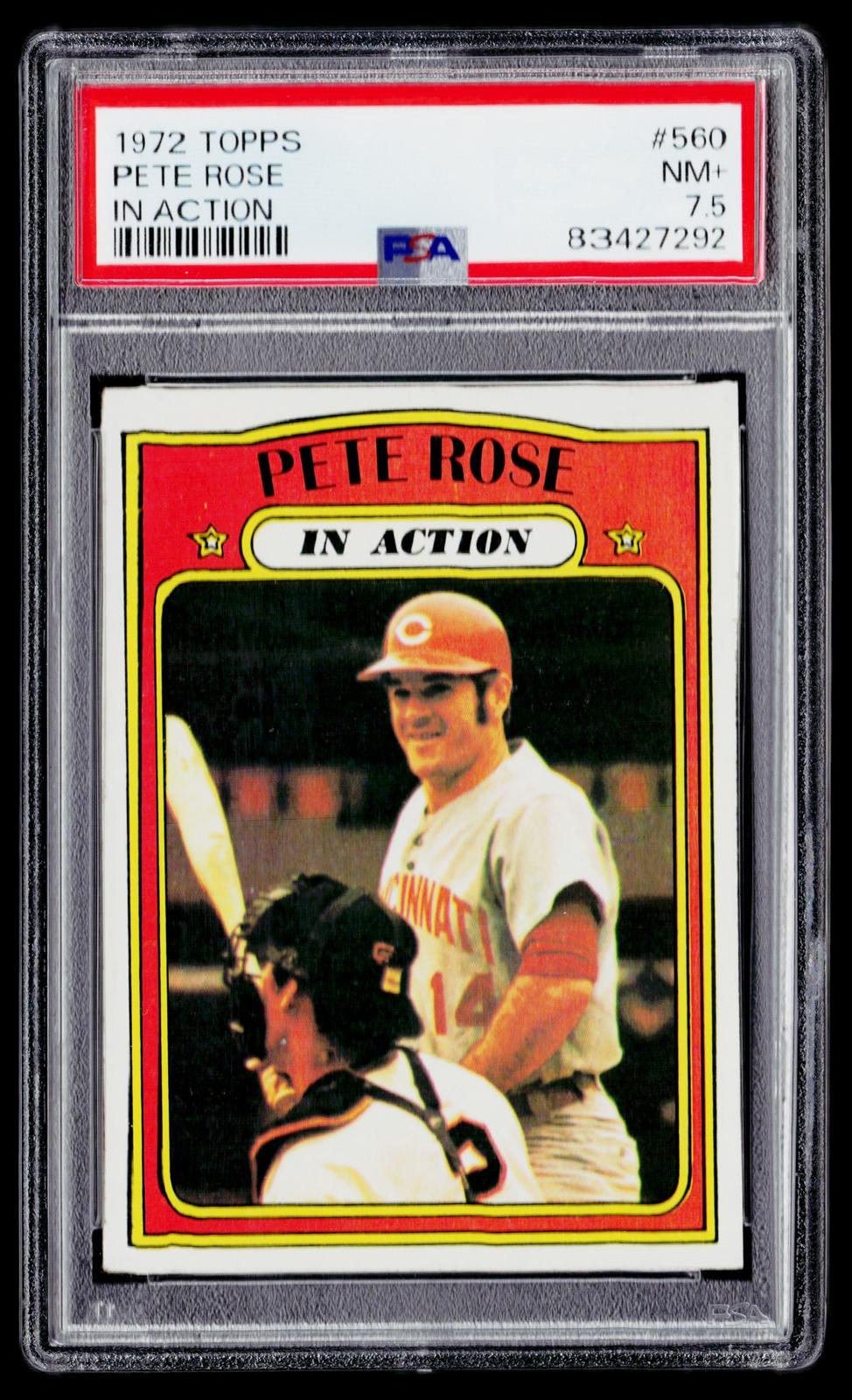 1972 Topps #560 Pete Rose PSA 7.5
