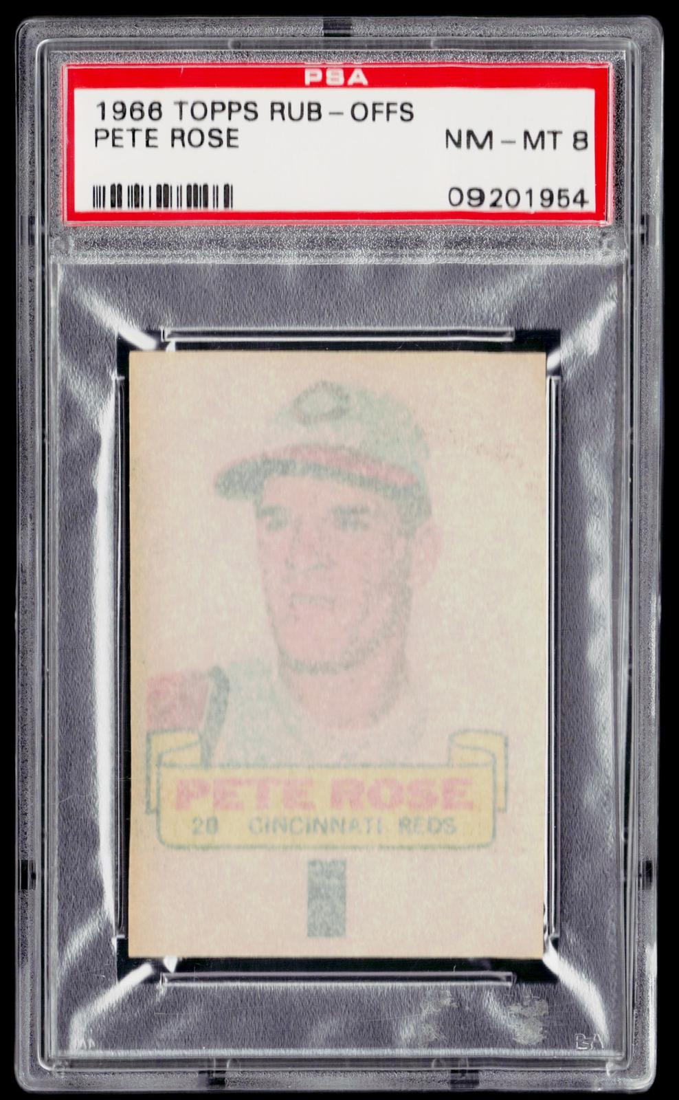 1966 Topps Rub-Offs Pete Rose PSA 8