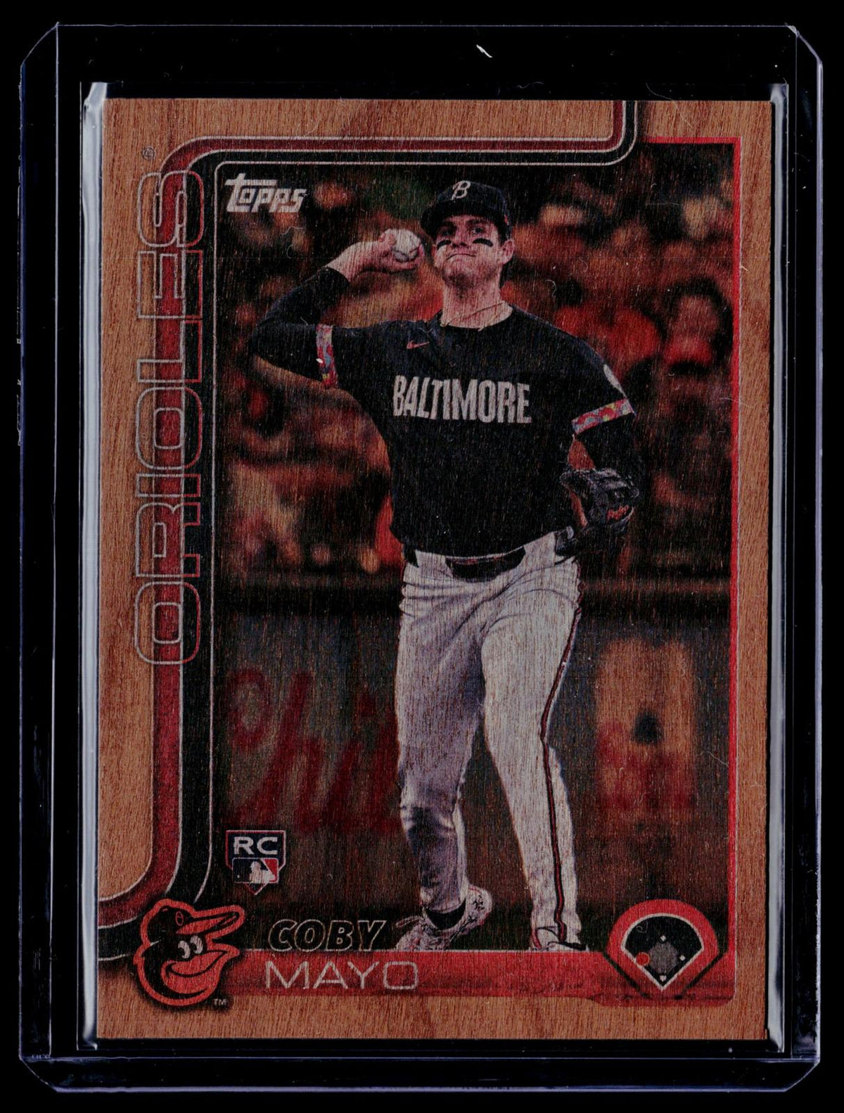2025 Topps #20 Coby Mayo Wood #/25
