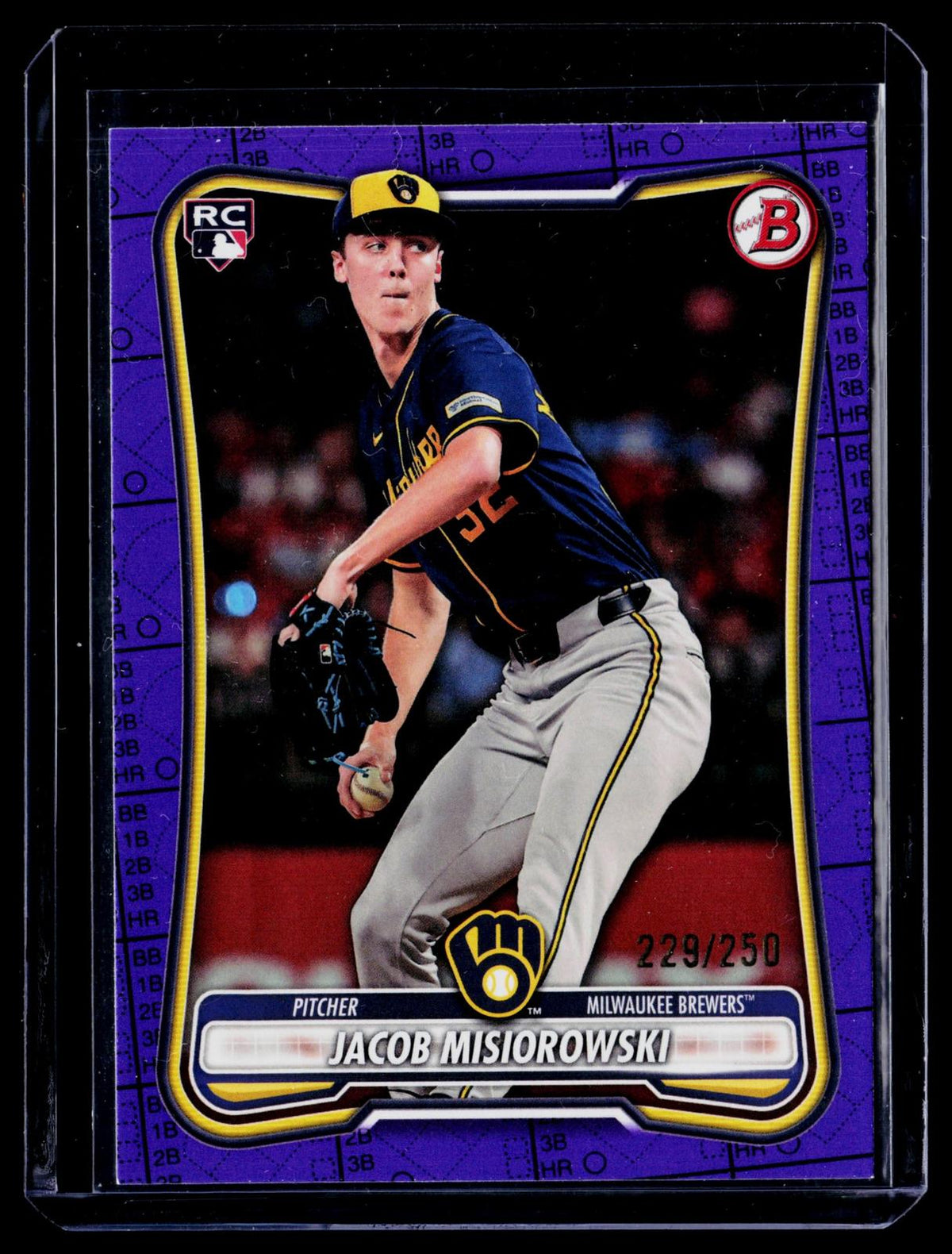 2026 Bowman #35 Jacob Misiorowski Purple #/250