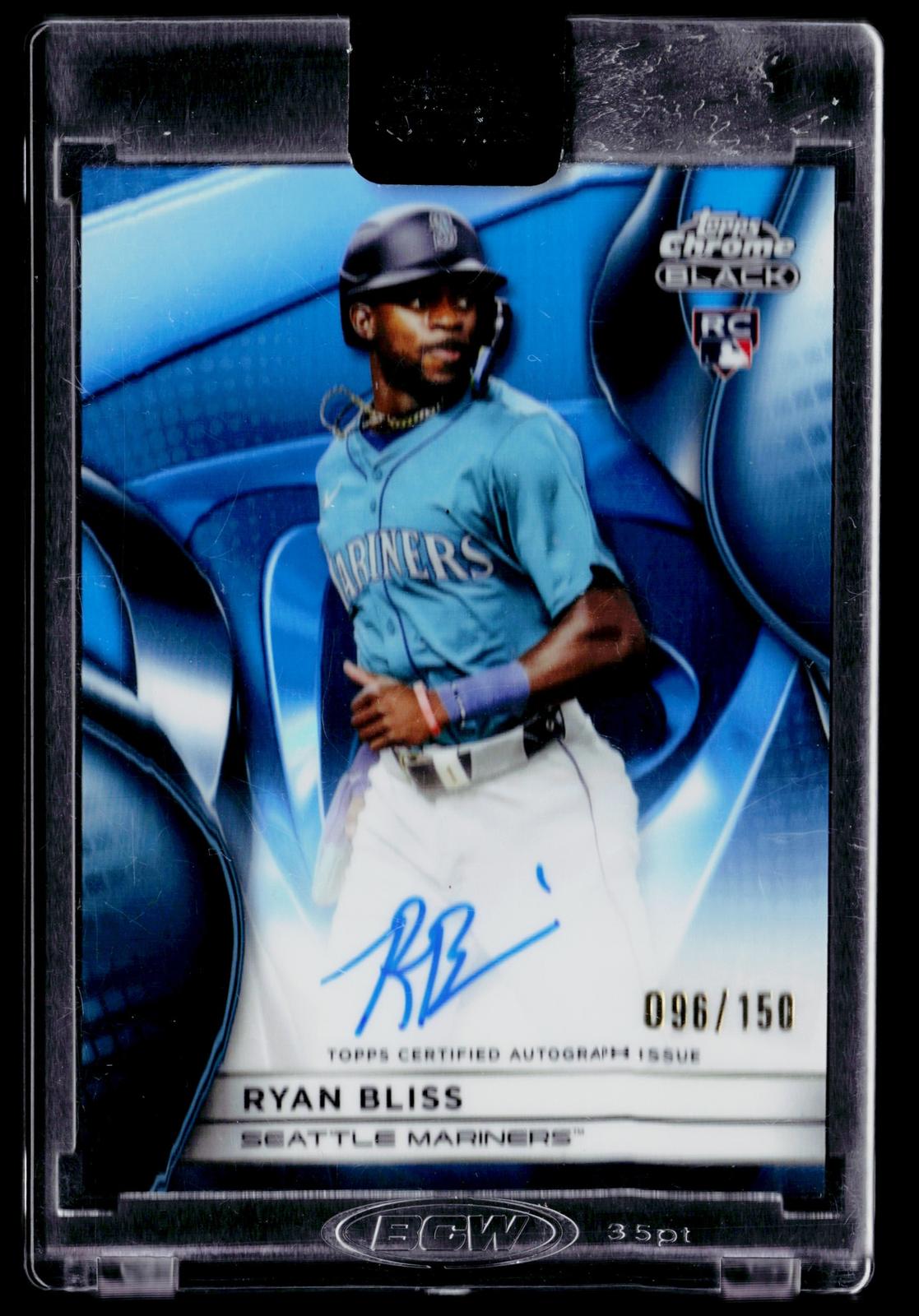 2025 Topps Chrome Black #CBA-RB Ryan Bliss Autographs