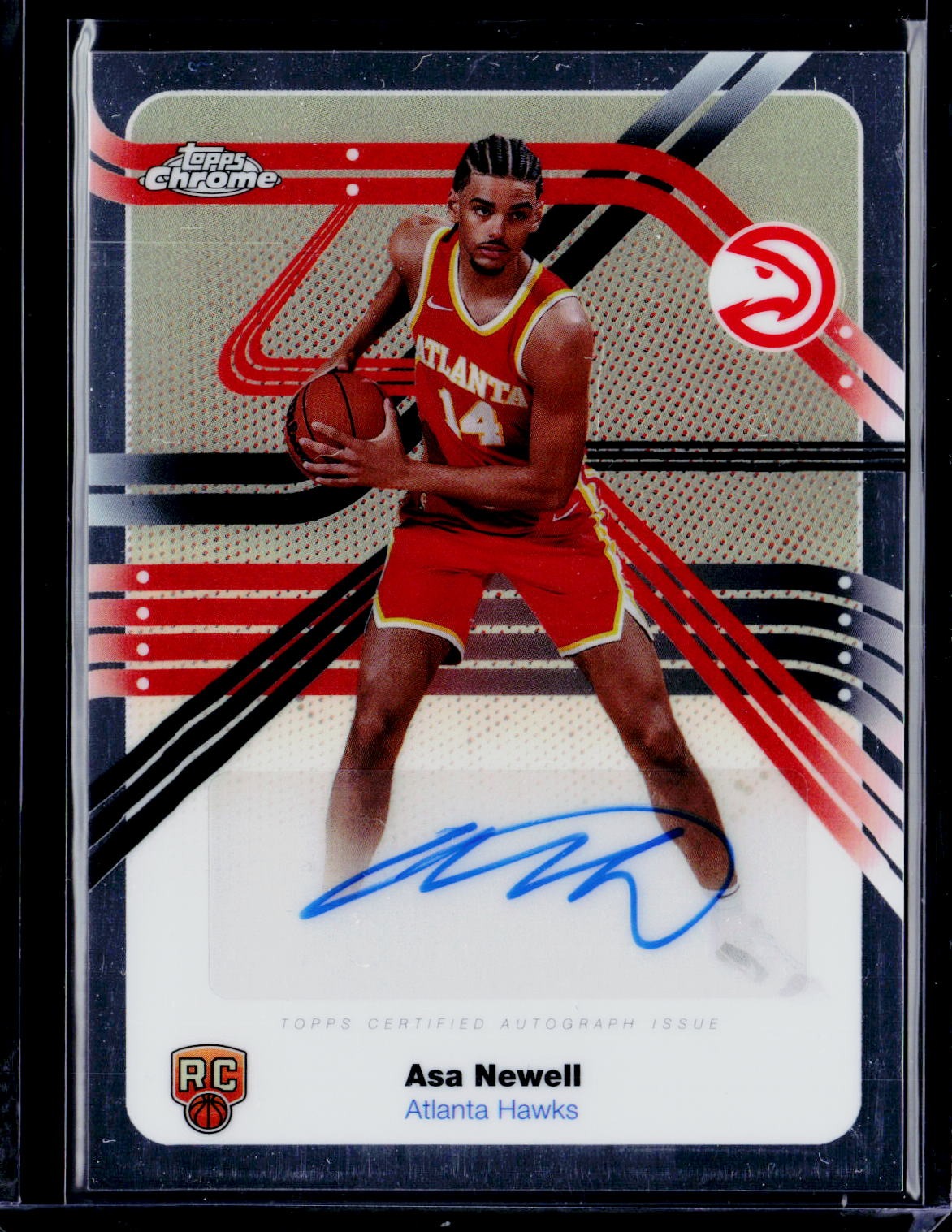 2025-26 Topps Chrome #NS-AN Asa Newell Next Stop Signatures