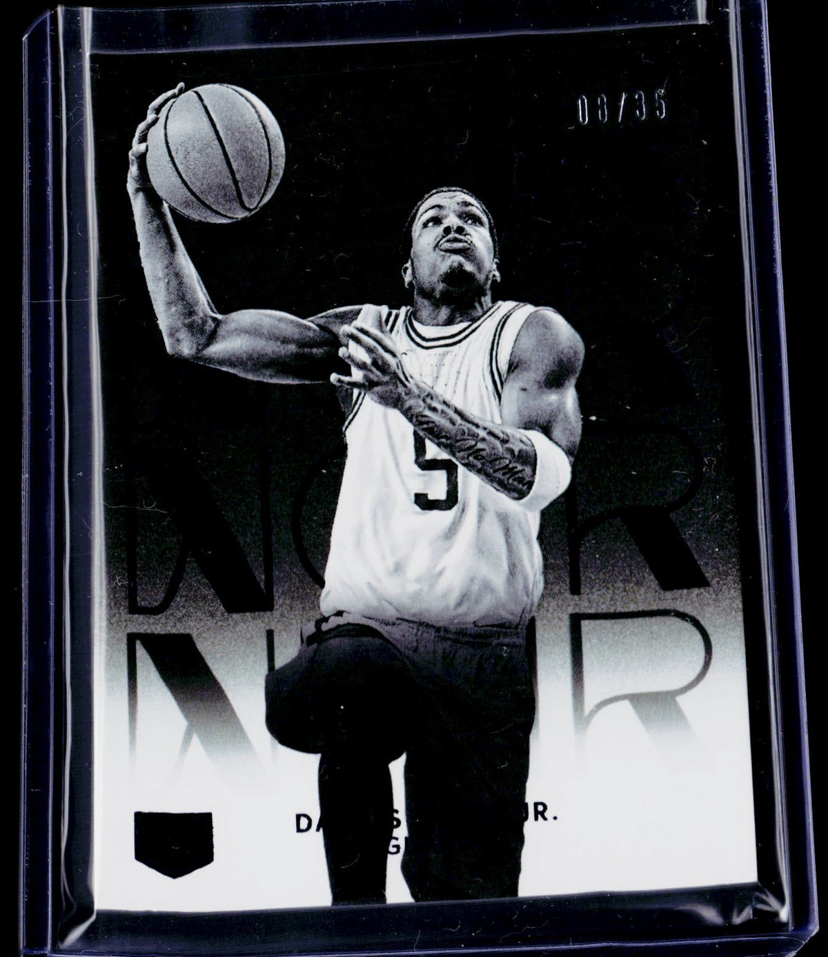 2025-26 Panini Noir #35 Darius Acuff Jr. Purple Parallel #/35