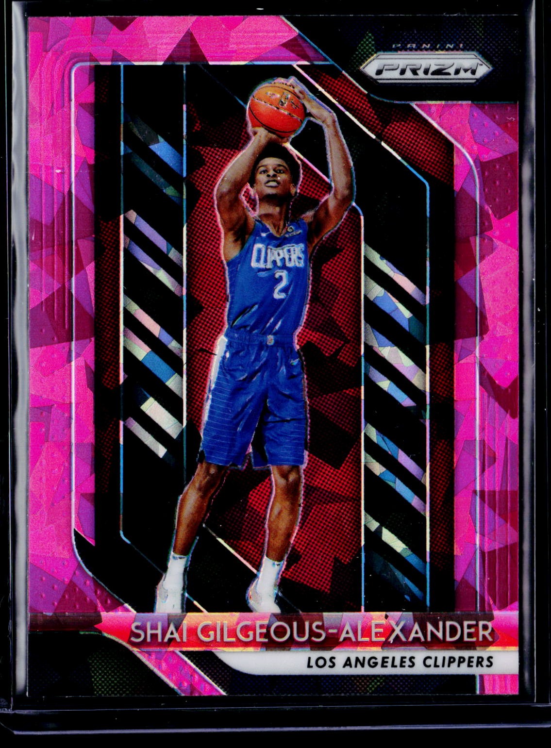 2018-19 Panini Prizm #184 Shai Gilgeous-Alexander Prizm Pink Ice