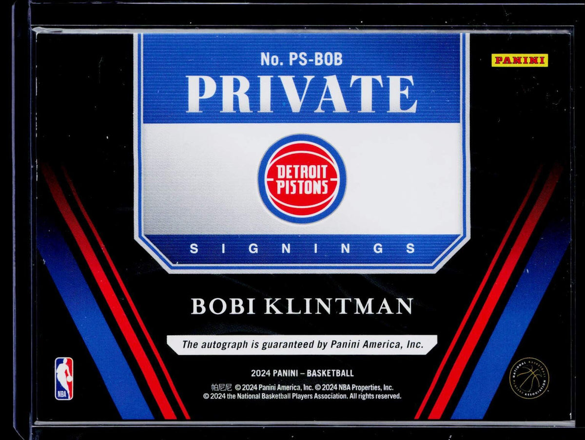 2024-25 Panini Origins #PS-BOB Bobi Klintman 2024 Panini - Private Signings