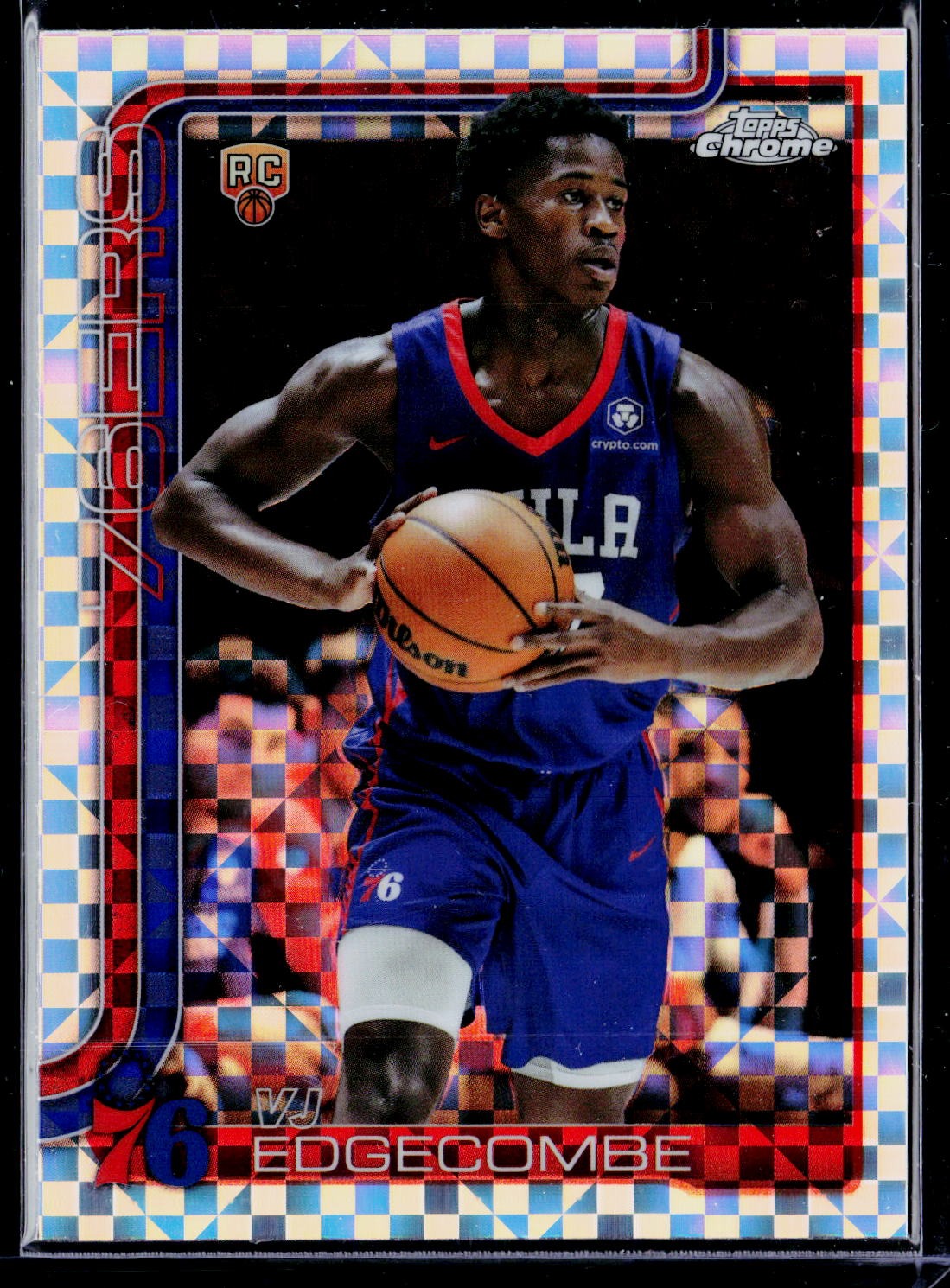 2025-26 Topps Chrome #253 VJ Edgecombe X-Fractor