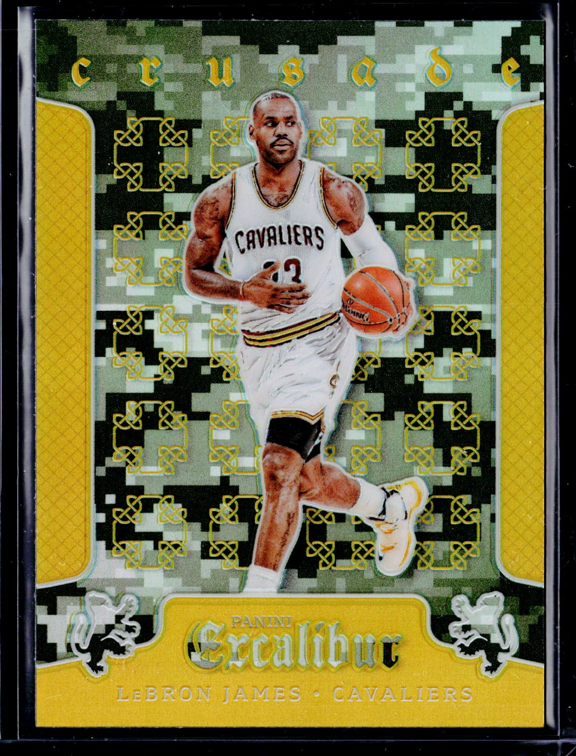 2015-16 Panini Excalibur #10 LeBron James Crusade