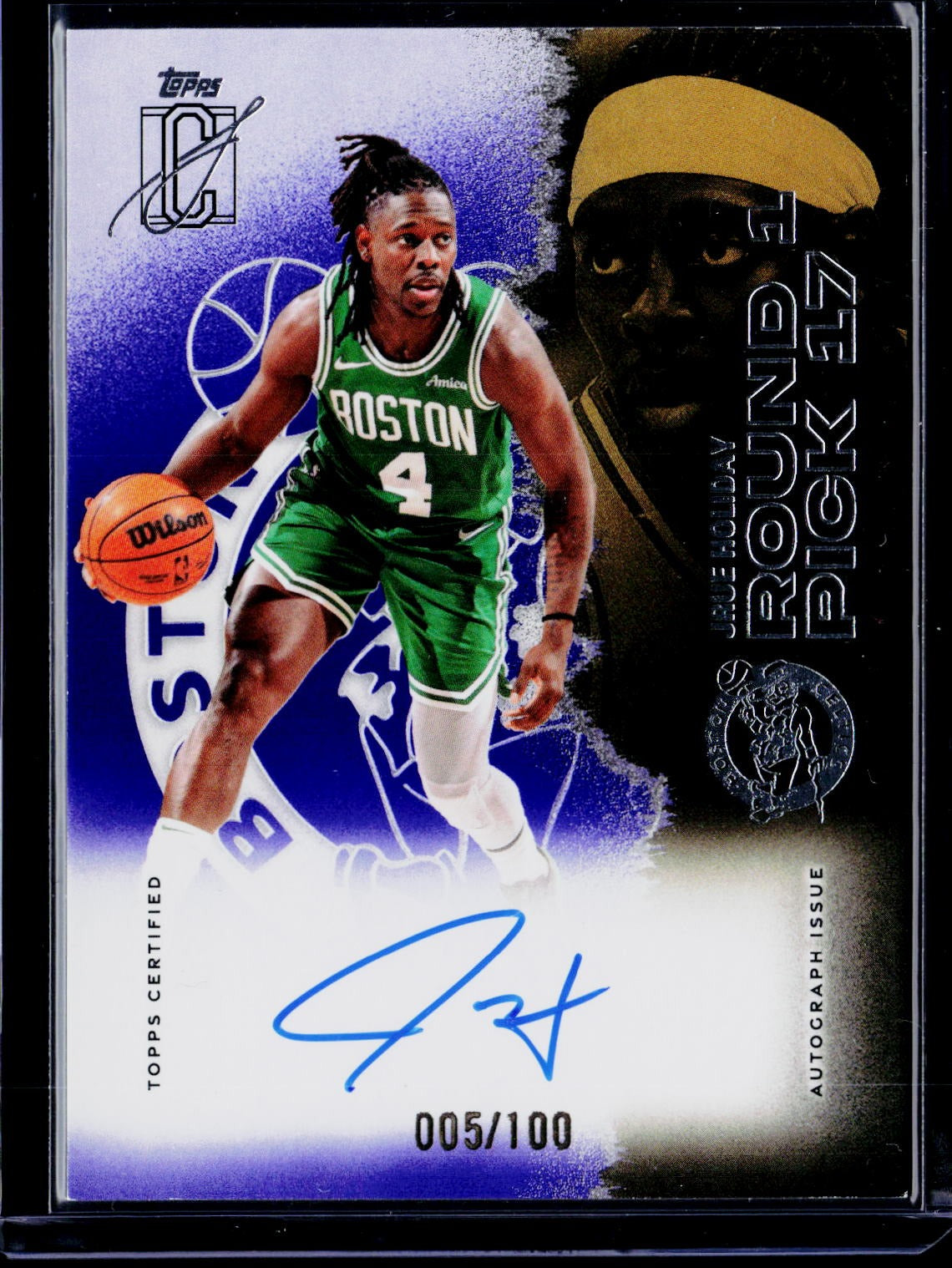 2025 Topps Signature Class #VCA-JH Jrue Holiday Veteran Autographs Purple #/100