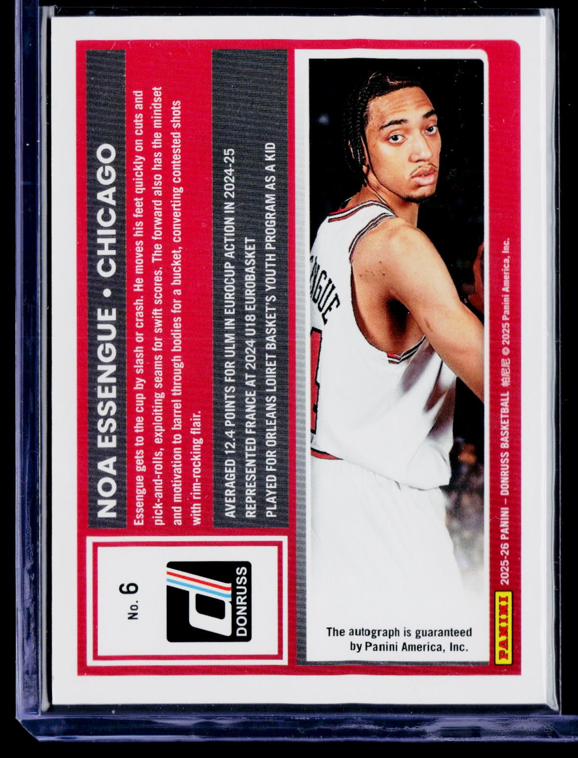 2025-26 Donruss #6 Noa Essengue Red #/49