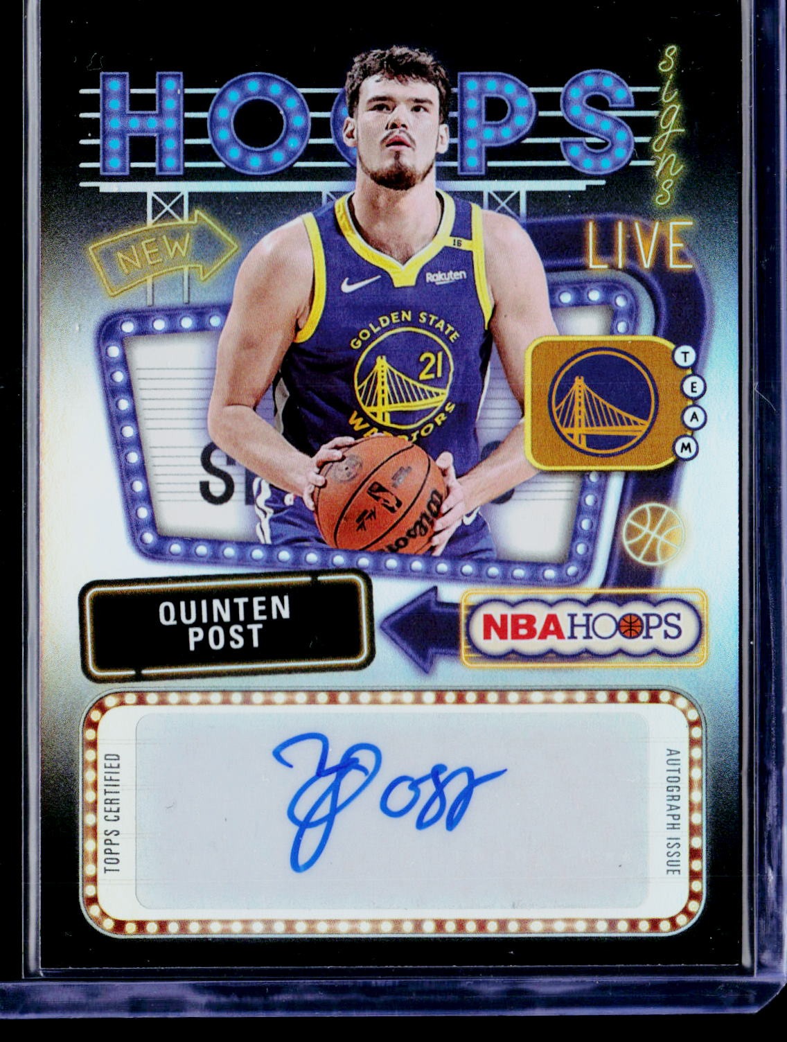 2025-26 Hoops #HS-QP Quinten Post Hoops Signs