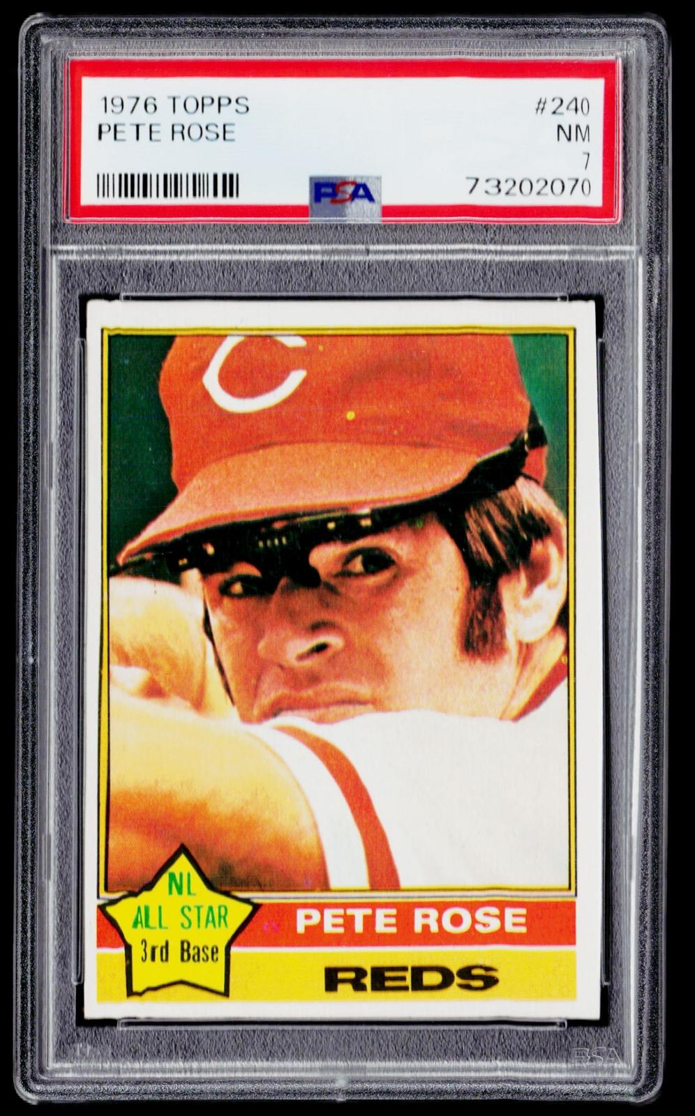 1976 Topps #240 Pete Rose PSA 7