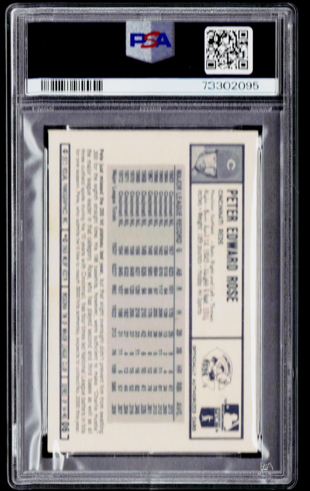 1973 Kellogg's Pro Super Stars #6 Pete Rose PSA 8