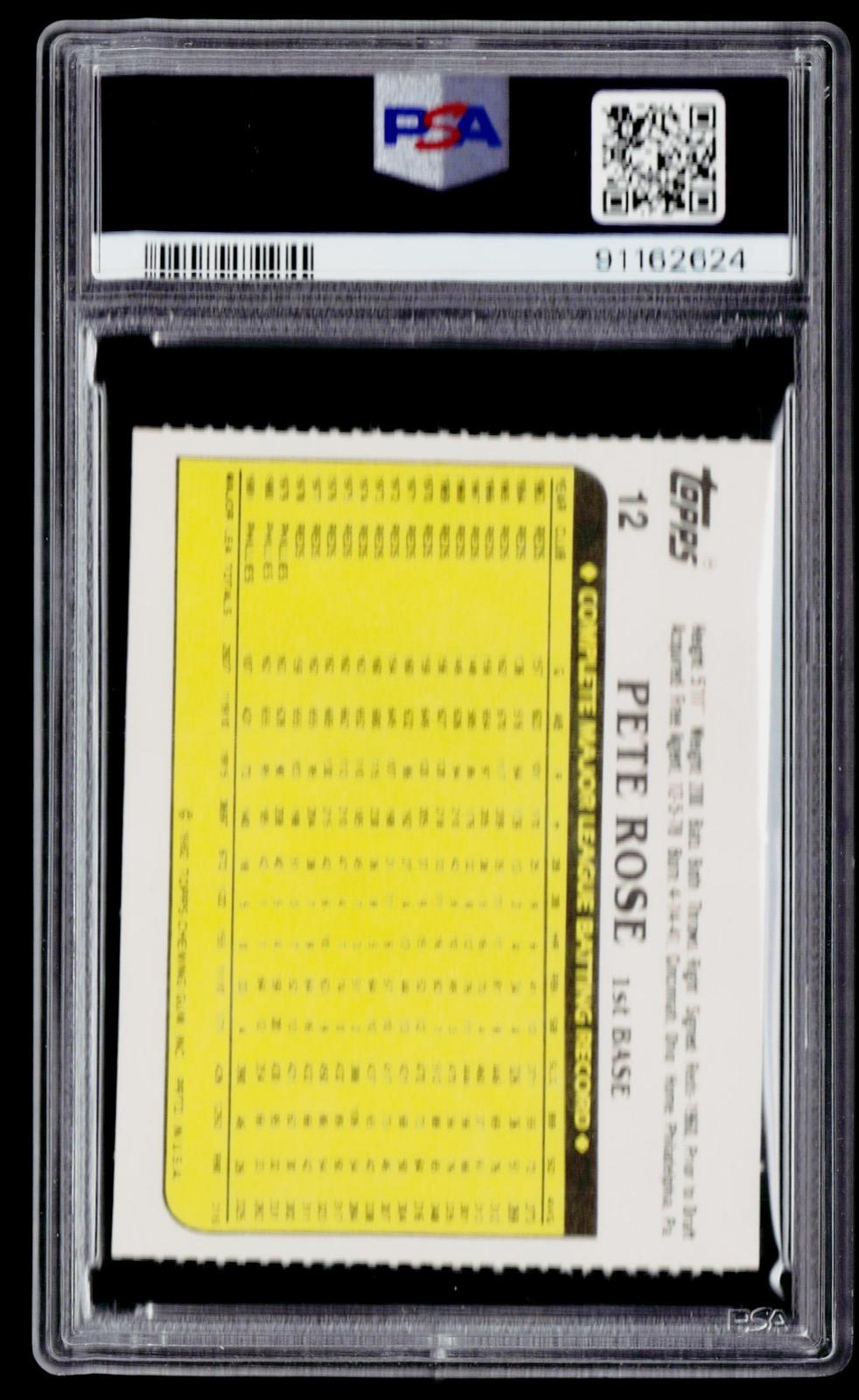 1982 Topps Squirt #12 Pete Rose PSA 9