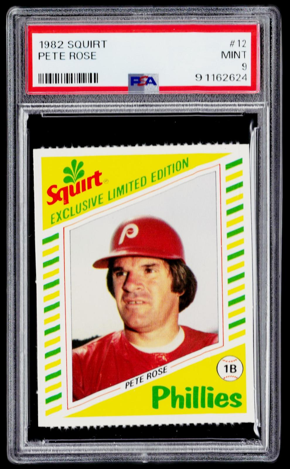 1982 Topps Squirt #12 Pete Rose PSA 9
