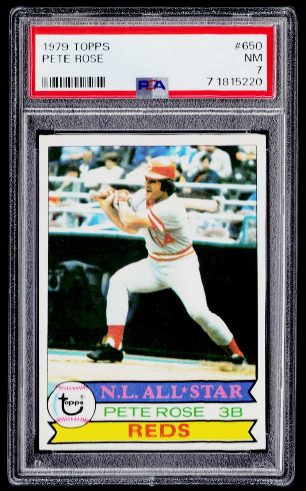 1979 Topps #650 Pete Rose PSA 7
