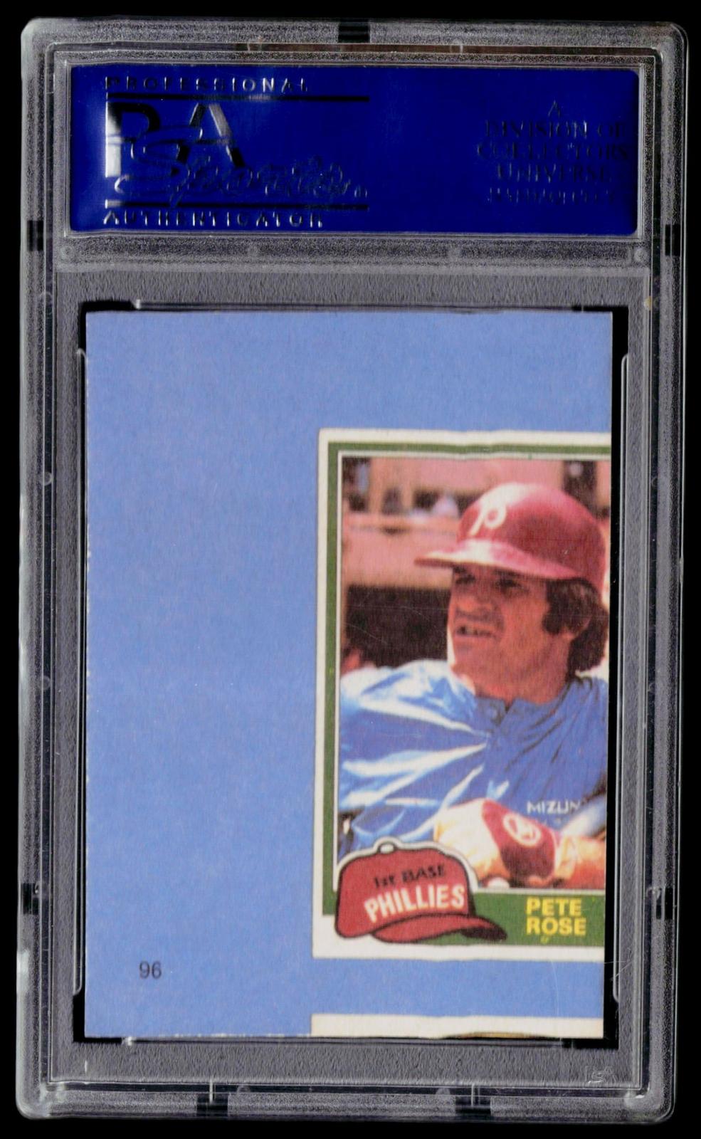 1985 Renata Galasso Pete Rose #96 Pete Rose PSA 9