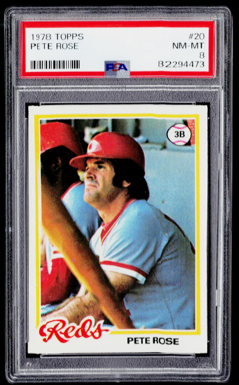 1978 Topps #20 Pete Rose PSA 8