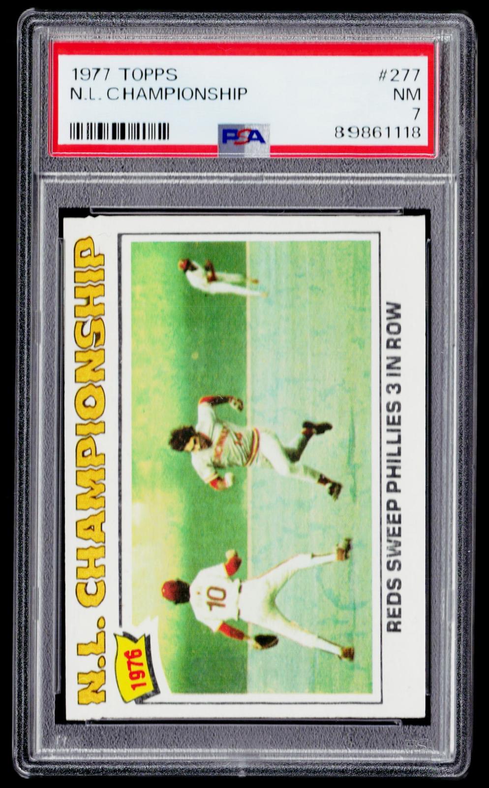 1977 Topps #277 1976 N.L. Championship NLCS PSA 7