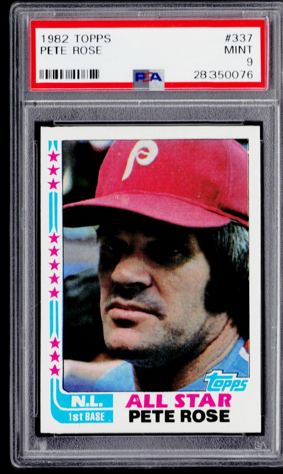 1982 Topps #337 Pete Rose PSA 9