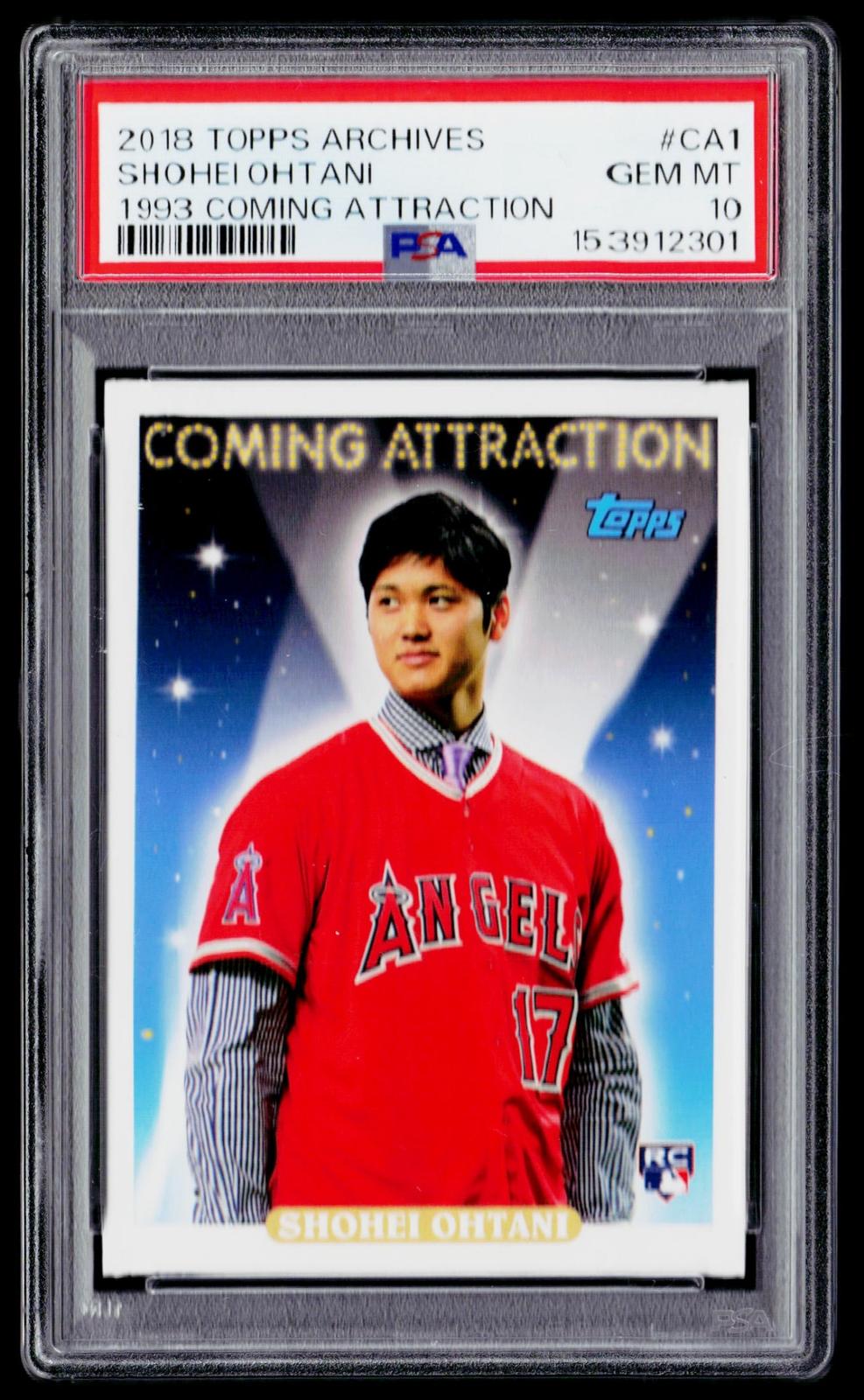 2018 Topps Archives #CA-1 Shohei Ohtani 1993 Coming Attraction PSA 10