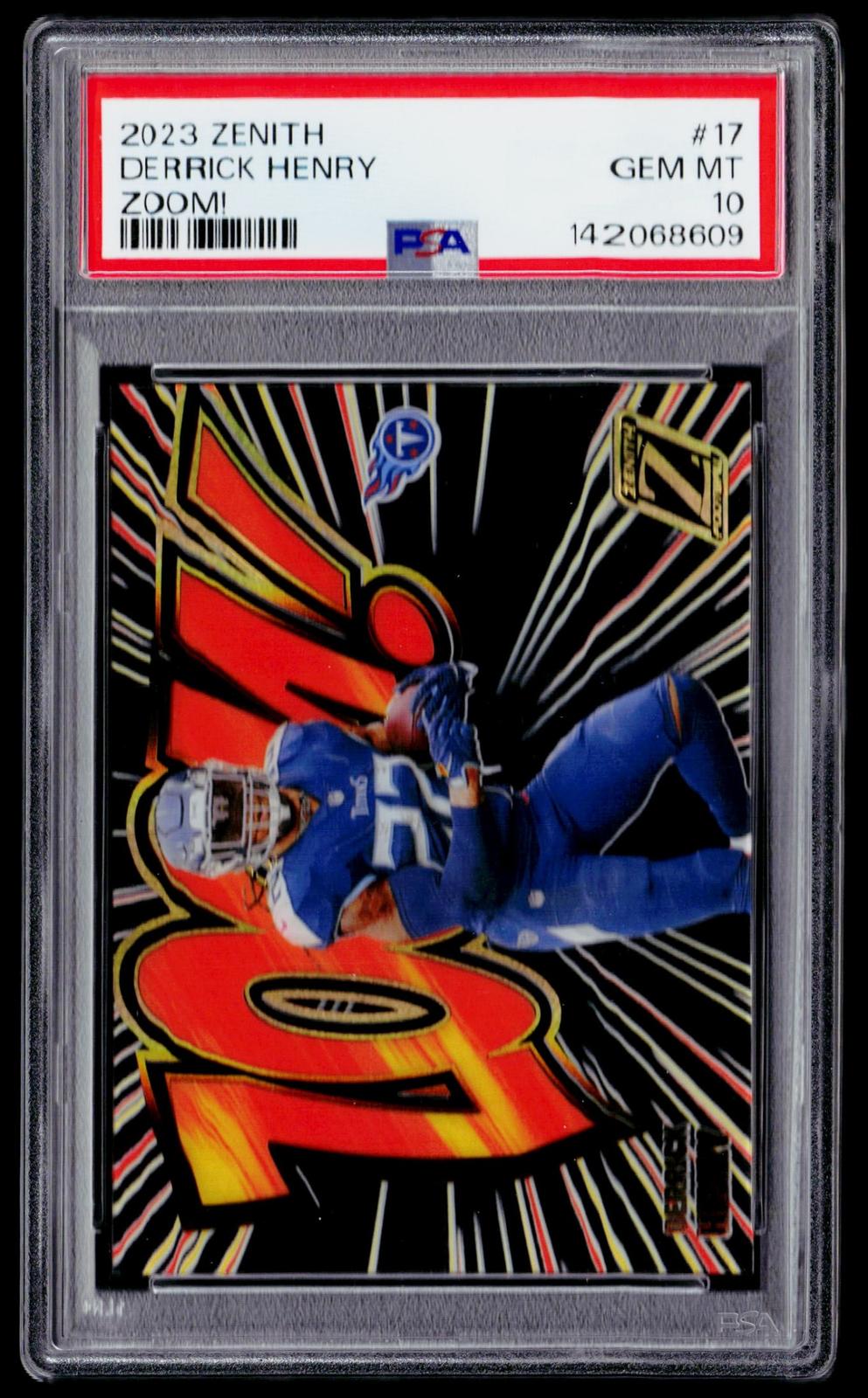 2023 Panini Zenith #17 Derrick Henry Zoom! PSA 10