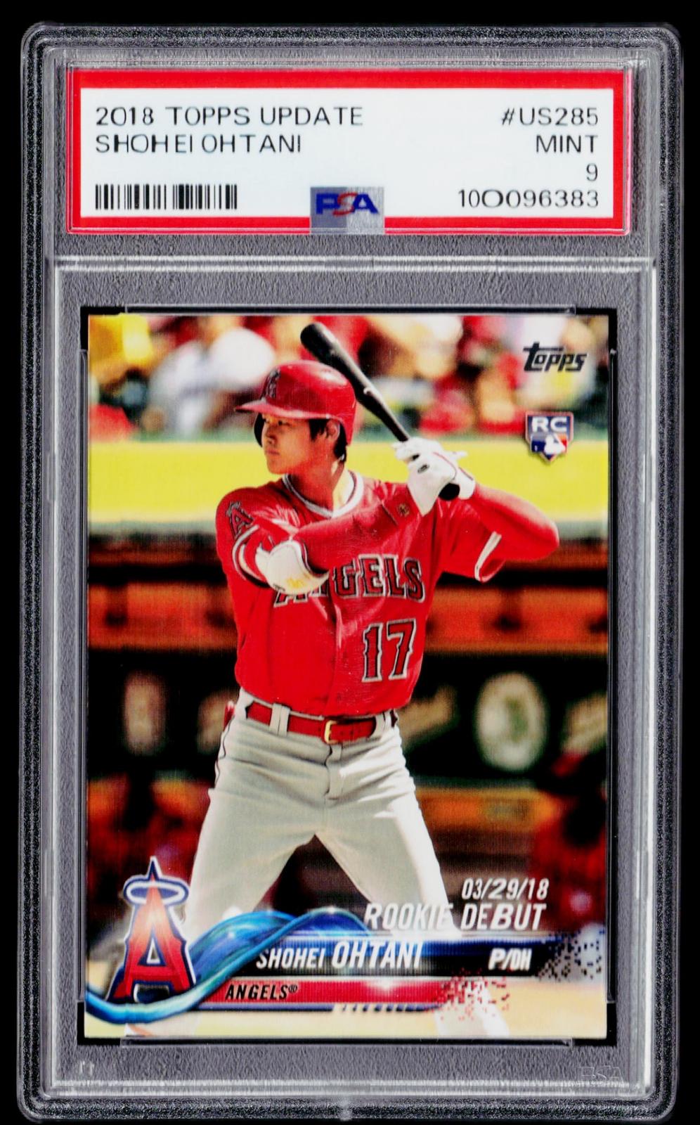 2018 Topps Update #US285 Shohei Ohtani PSA 9