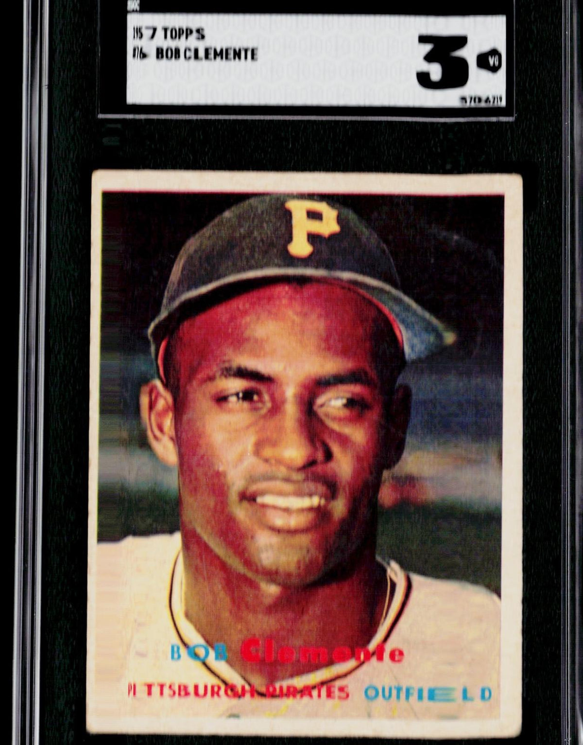 1957 Topps #76 Bob Clemente SGC