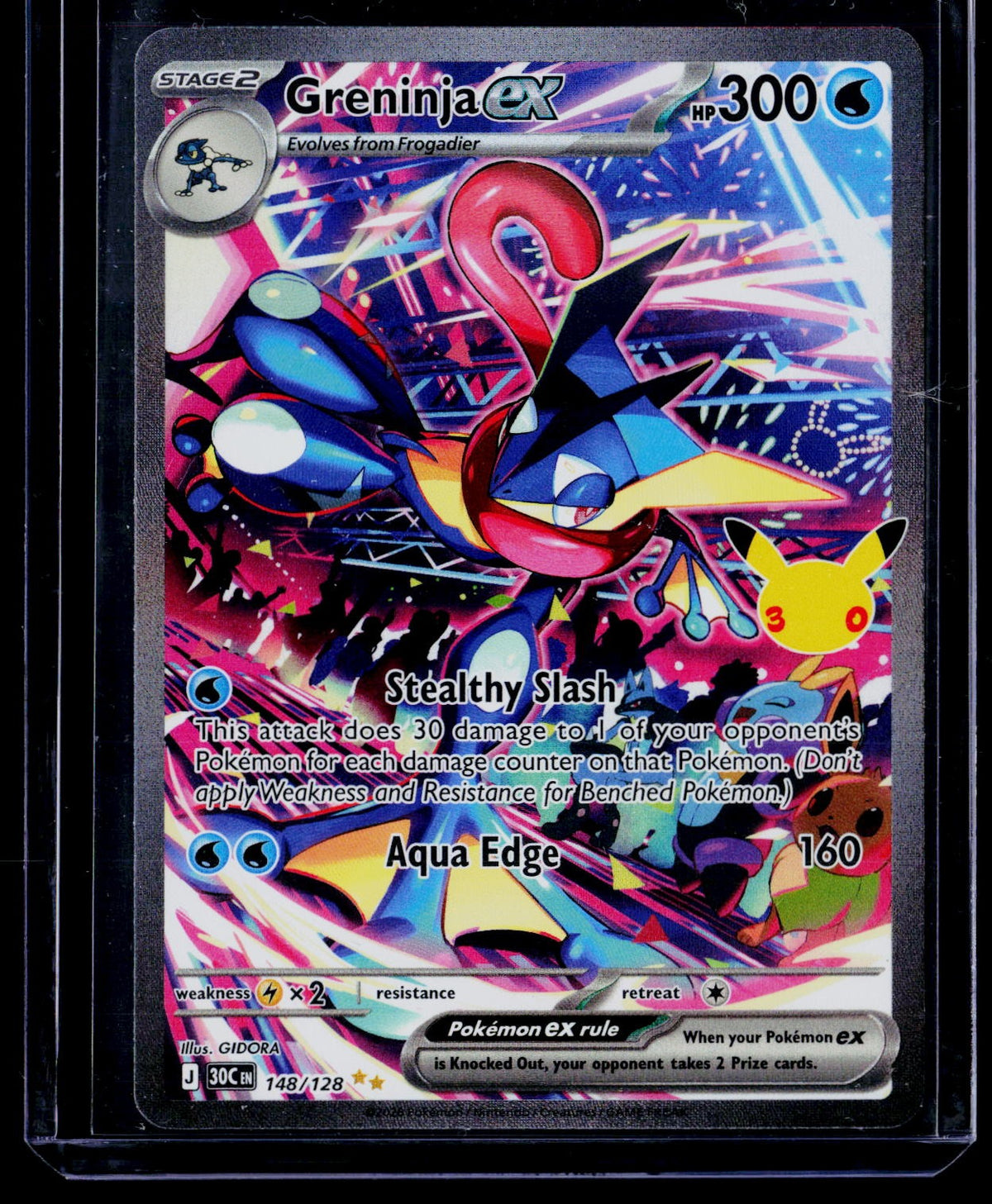 ME: 30th Celebration #148/128 Greninja ex