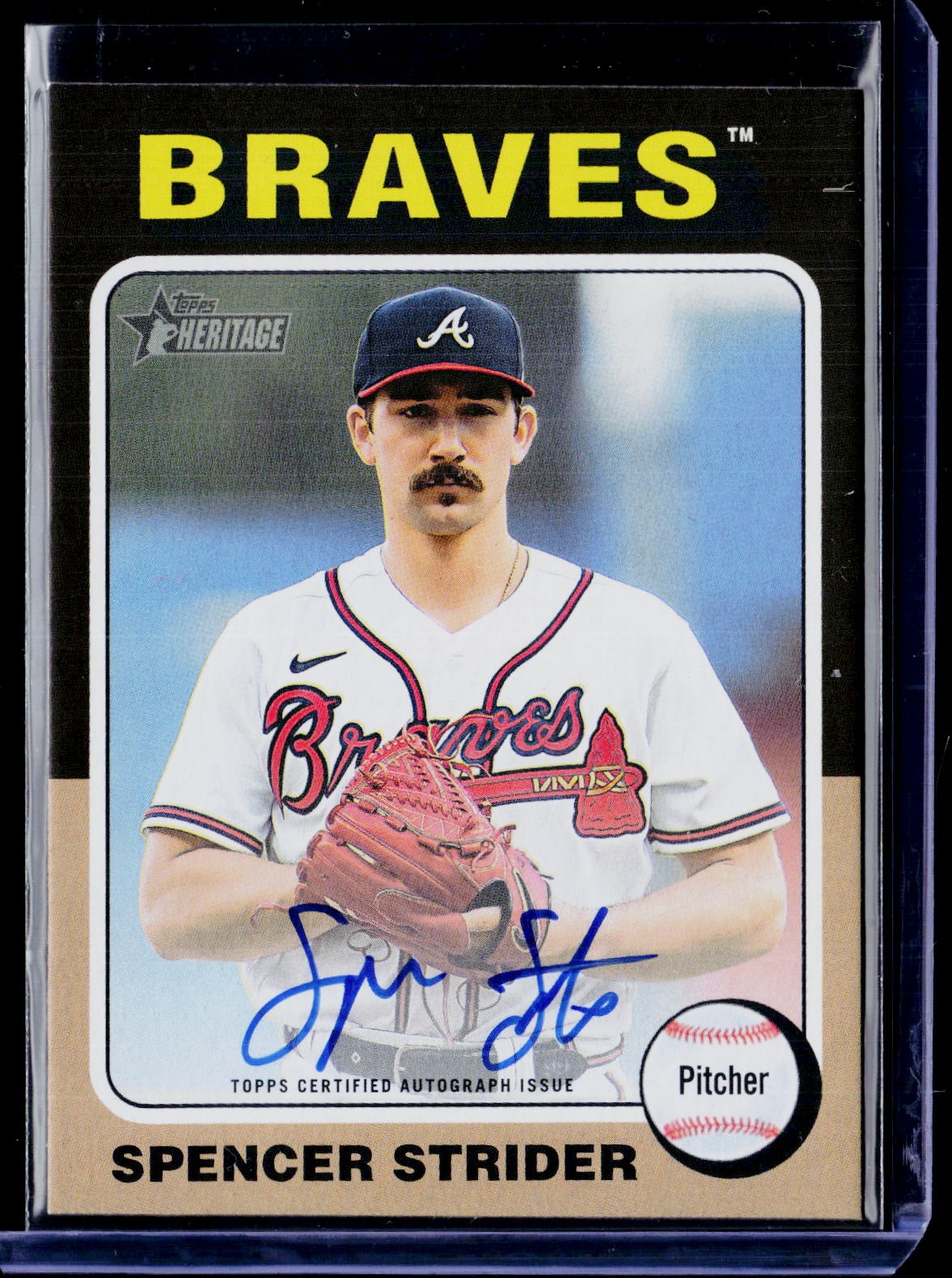 2024 Topps Heritage #ROA-SST Spencer Strider Real One Autographs