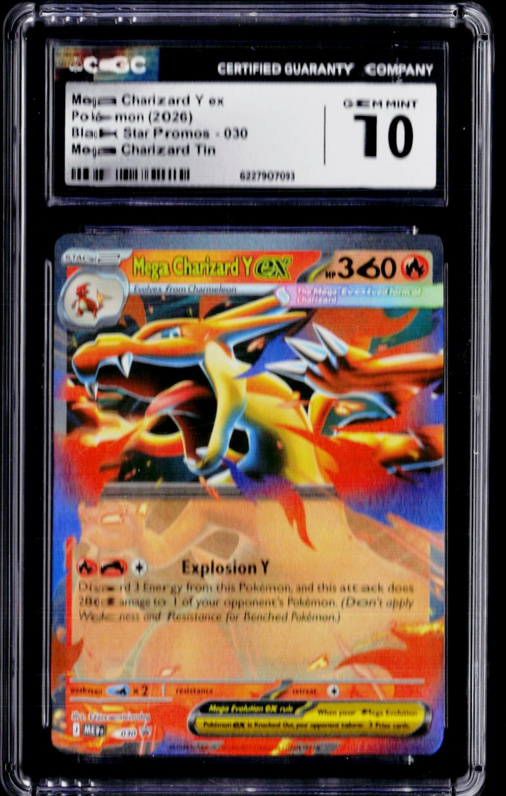 ME: Mega Evolution Promo #030 Mega Charizard Y ex CGC 10