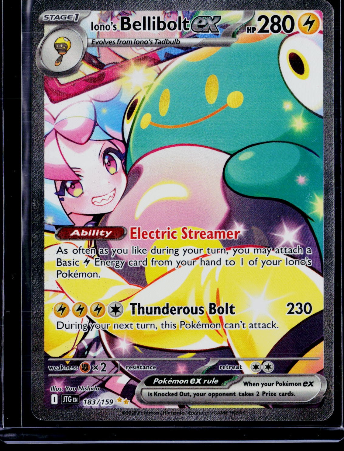 SV09: Journey Together #183/159 Iono's Bellibolt ex