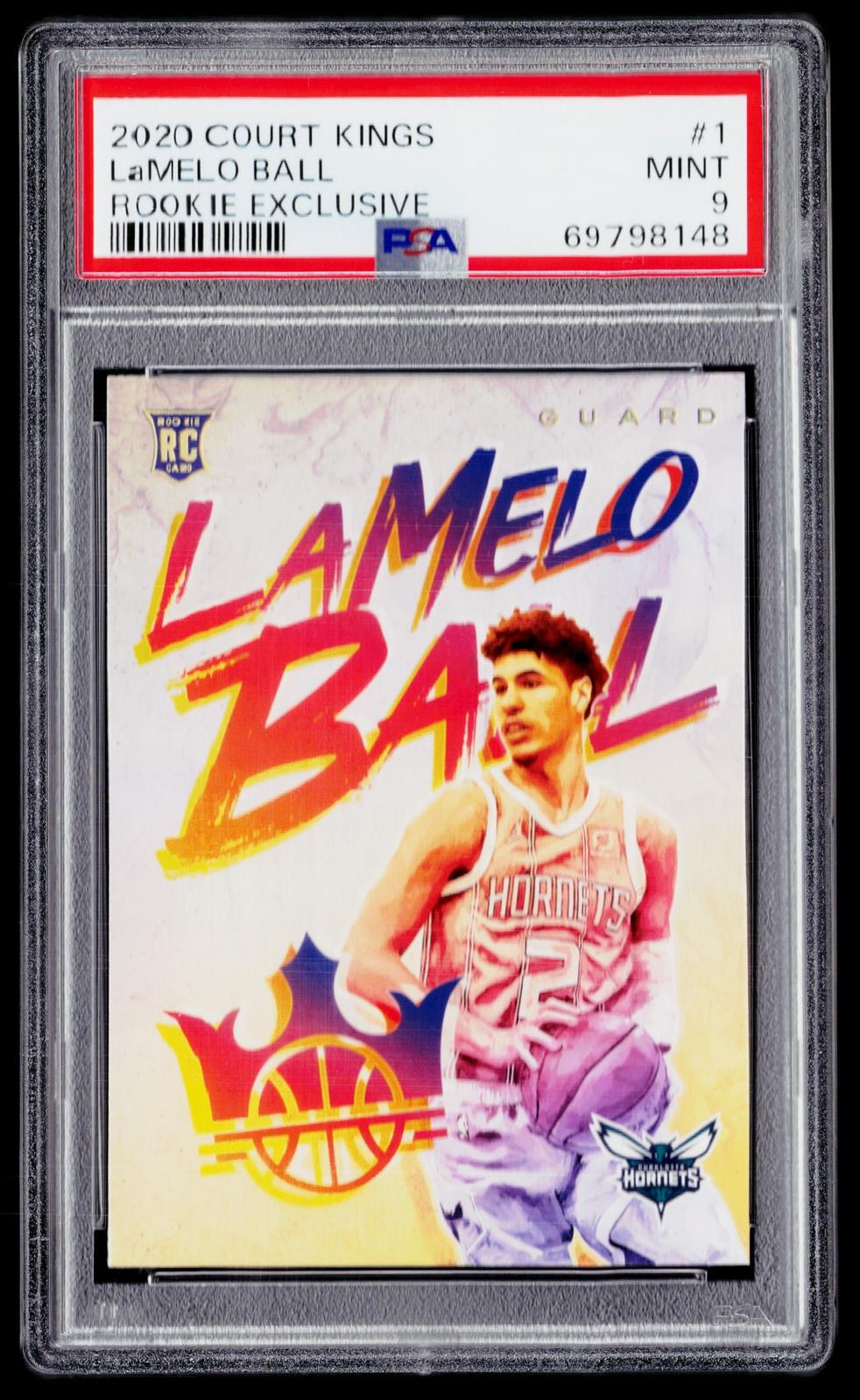 2020-21 Panini Court Kings #1 LaMelo Ball Rookie Exclusive PSA 9