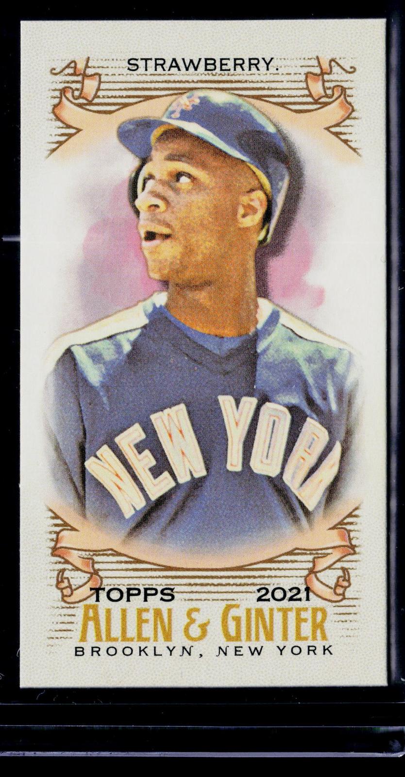 2021 Topps Allen & Ginter #335 Darryl Strawberry Mini #/25