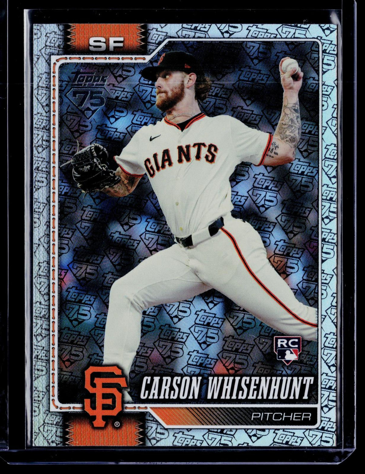 2026 Topps #184 Carson Whisenhunt 75 Years of Topps #/75