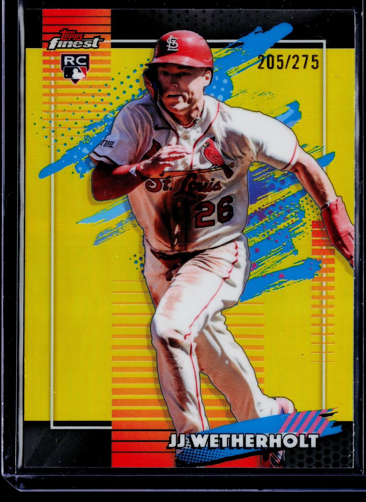 2026 Finest #127 JJ Wetherholt Yellow Refractor #/275