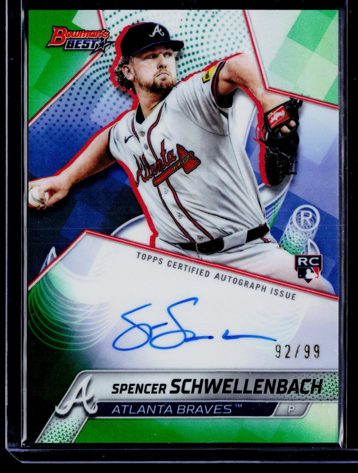 2025 Bowman's Best #B25-SS Spencer Schwellenbach Auto Green Refractor #/99