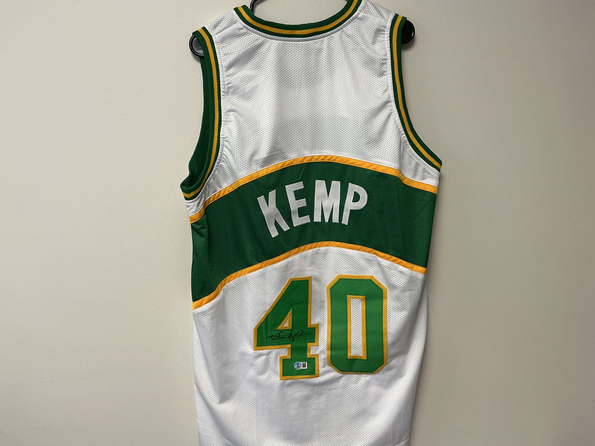 Shawn Kemp Autographed Custom Jersey (Beckett COA)