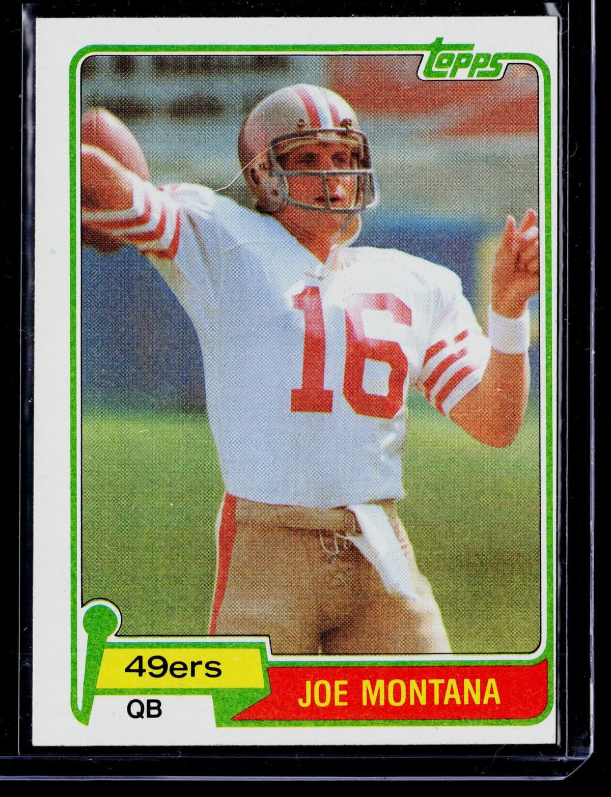 1981 Topps #216 Joe Montana