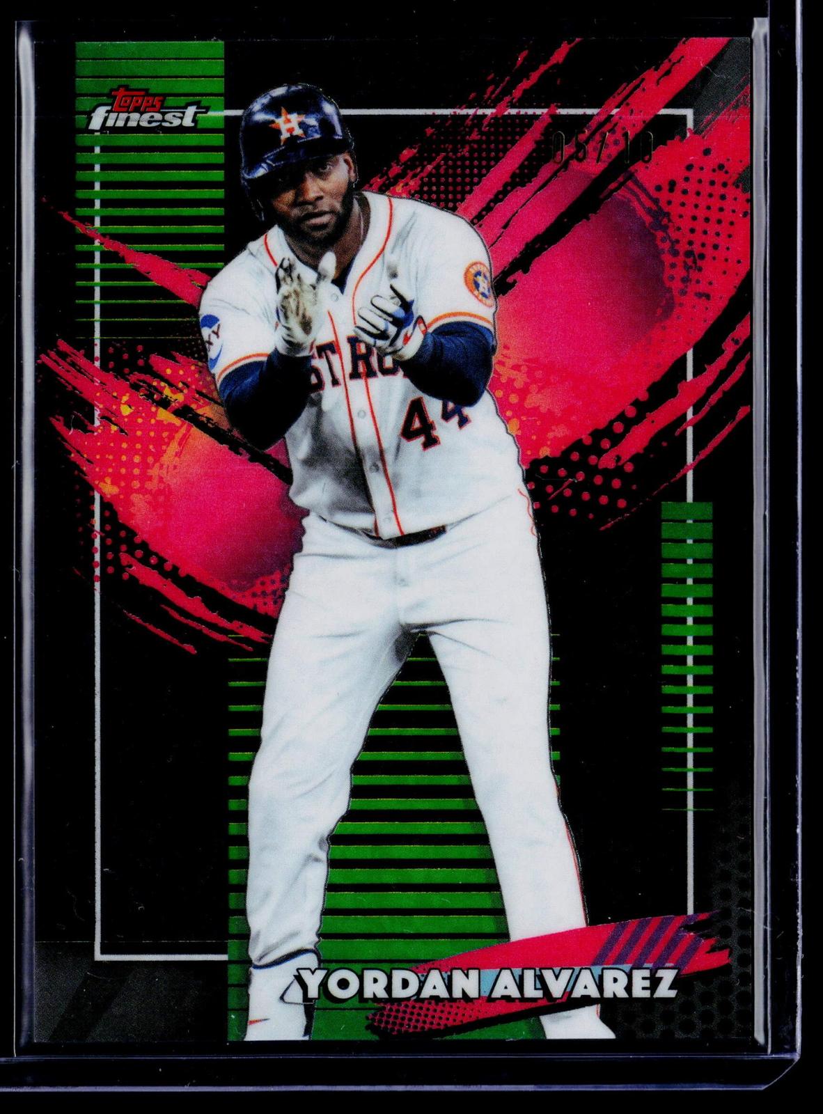 2026 Finest #261 Yordan Alvarez Black Mini-Diamond Refractor #/10