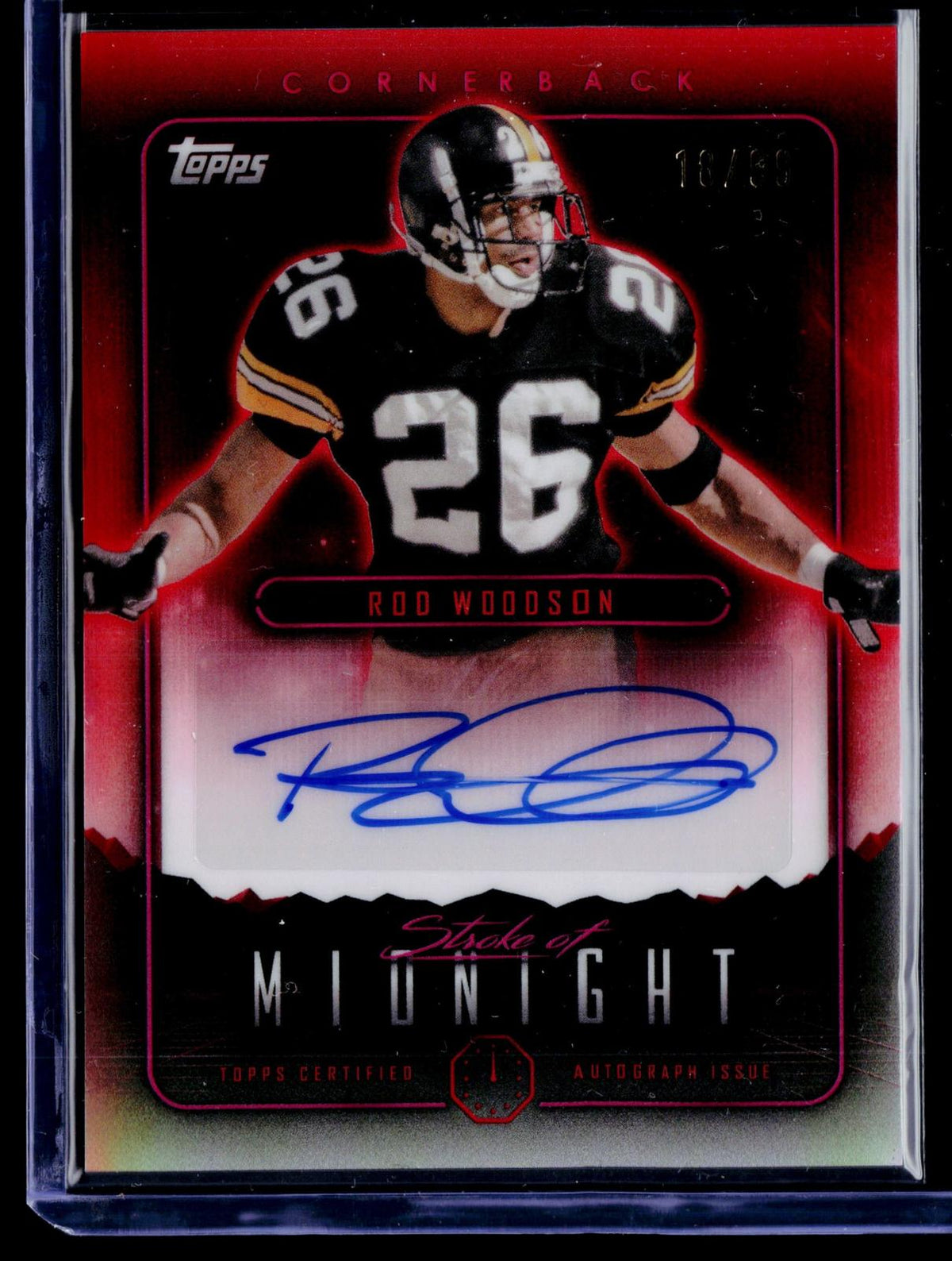 2024 Topps Midnight #SMA-RW Rod Woodson Stroke of Midnight Autographs #/99