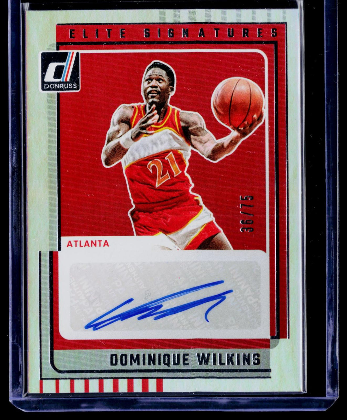 2025-26 Donruss #ES-DMW Dominique Wilkins Elite Signatures #/75