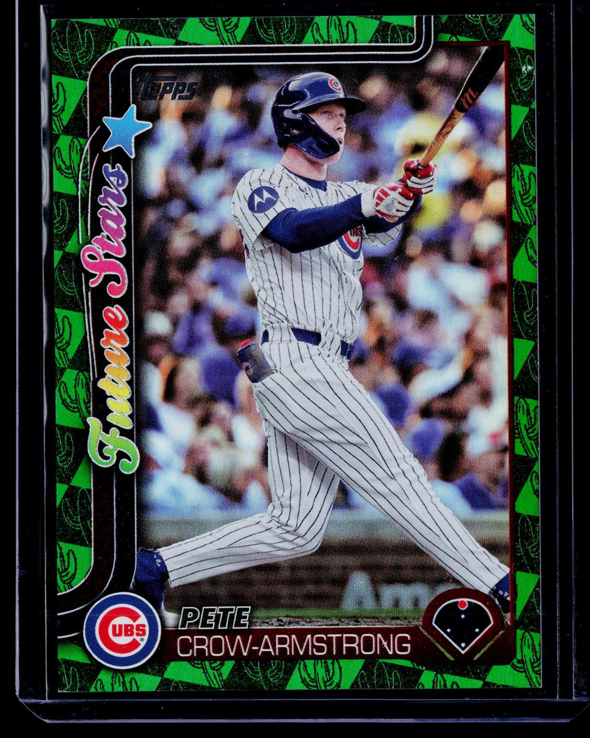 2025 Topps #290 Pete Crow-Armstrong Green Holo Foil #/99