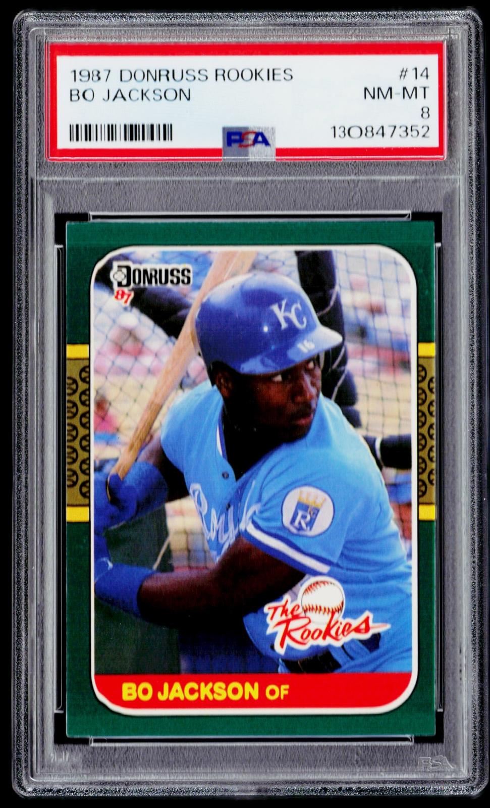 1987 Donruss The Rookies #14 Bo Jackson PSA 8