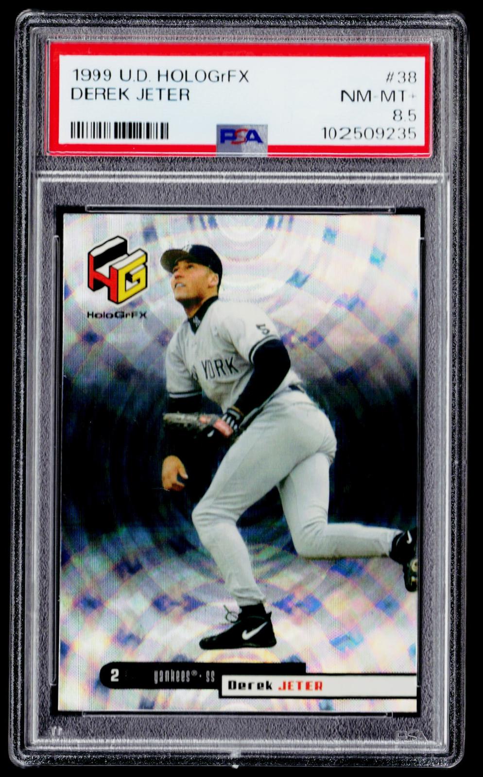 1999 Upper Deck HoloGrFX #38 Derek Jeter PSA 8.5