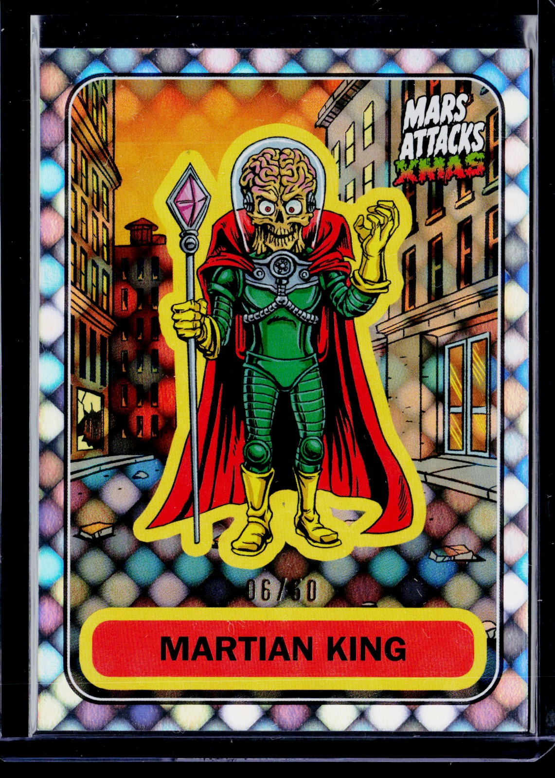 2026 Topps Mars Attacks Xmas #A-75 Martian King Dotz #/50