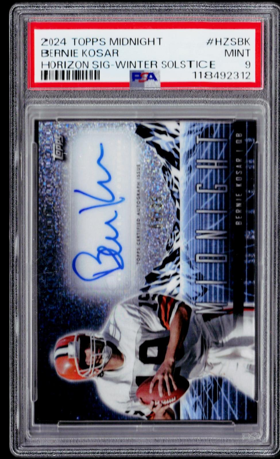 2024 Topps Midnight #HZS-BK Bernie Kosar Horizon Signatures Solstice PSA 9 #/35