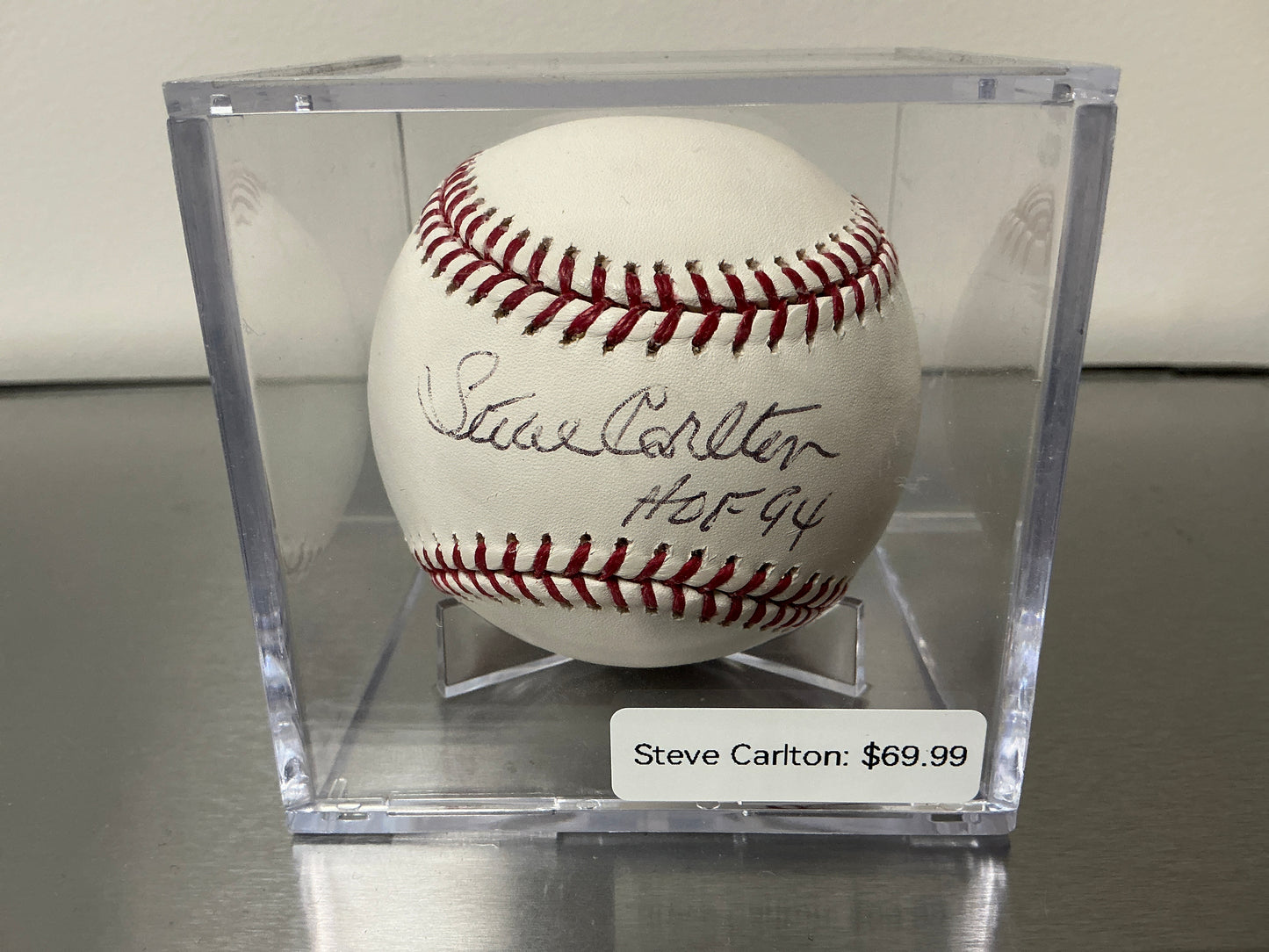 Steve Carlton Autographed Baseball (PSA COA)
