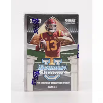 2023 Bowman University Chrome Football 7-Pack Blaster Box