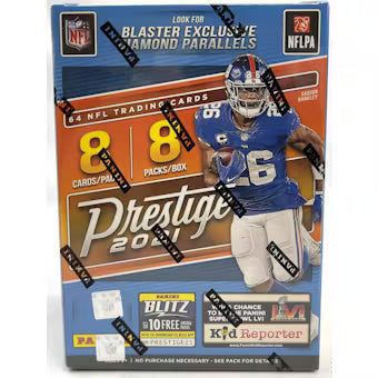 2021 Panini Prestige Football 8-Pack Blaster Box